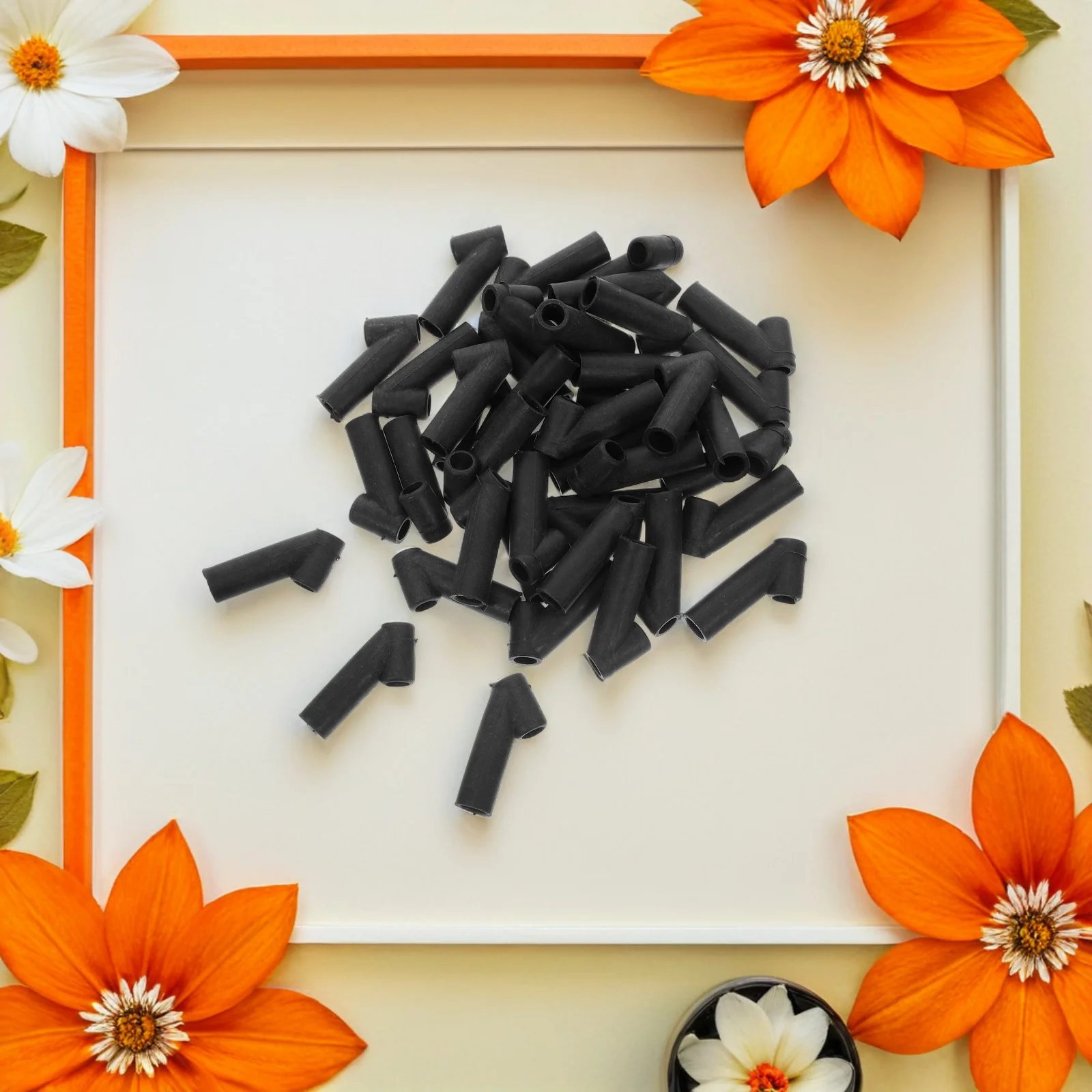 40 Uds. Conectores de marco de plástico Diy varilla recta en ángulo piezas de reparación accesorios fácil montaje duradero ligero ajuste Universal