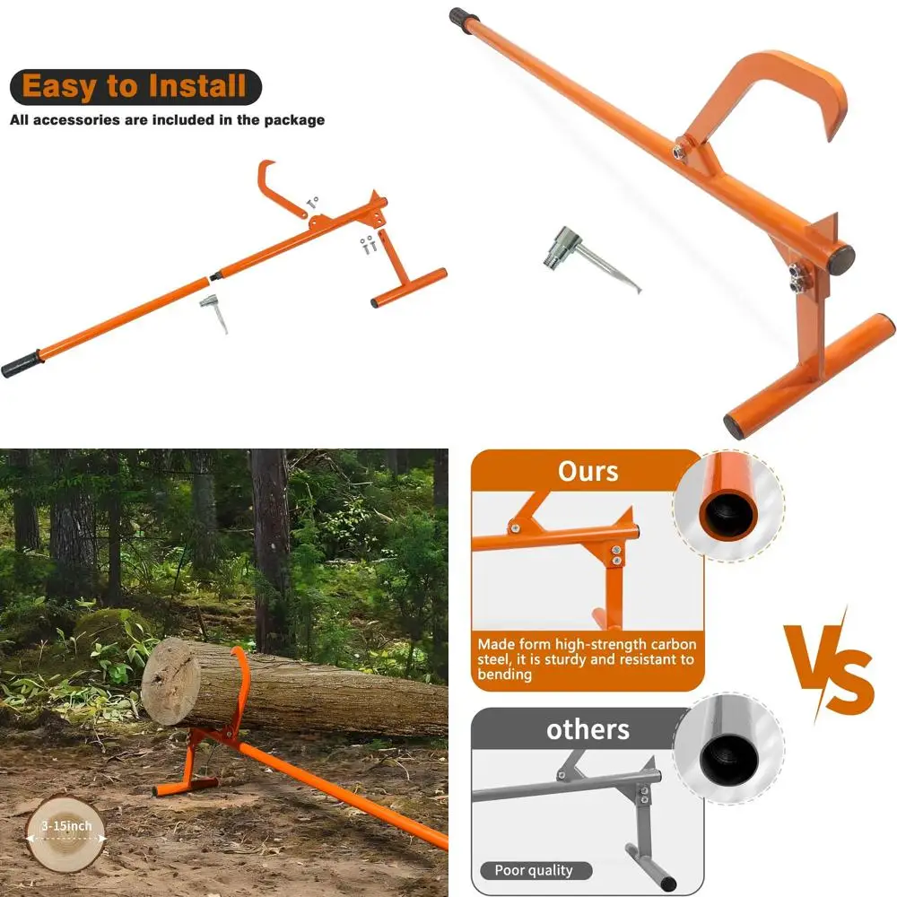 

Усиленный регулируемый подъемник для бревен с рукояткой - ролик Timberjack 50.9 для перемещения и подъема бревен