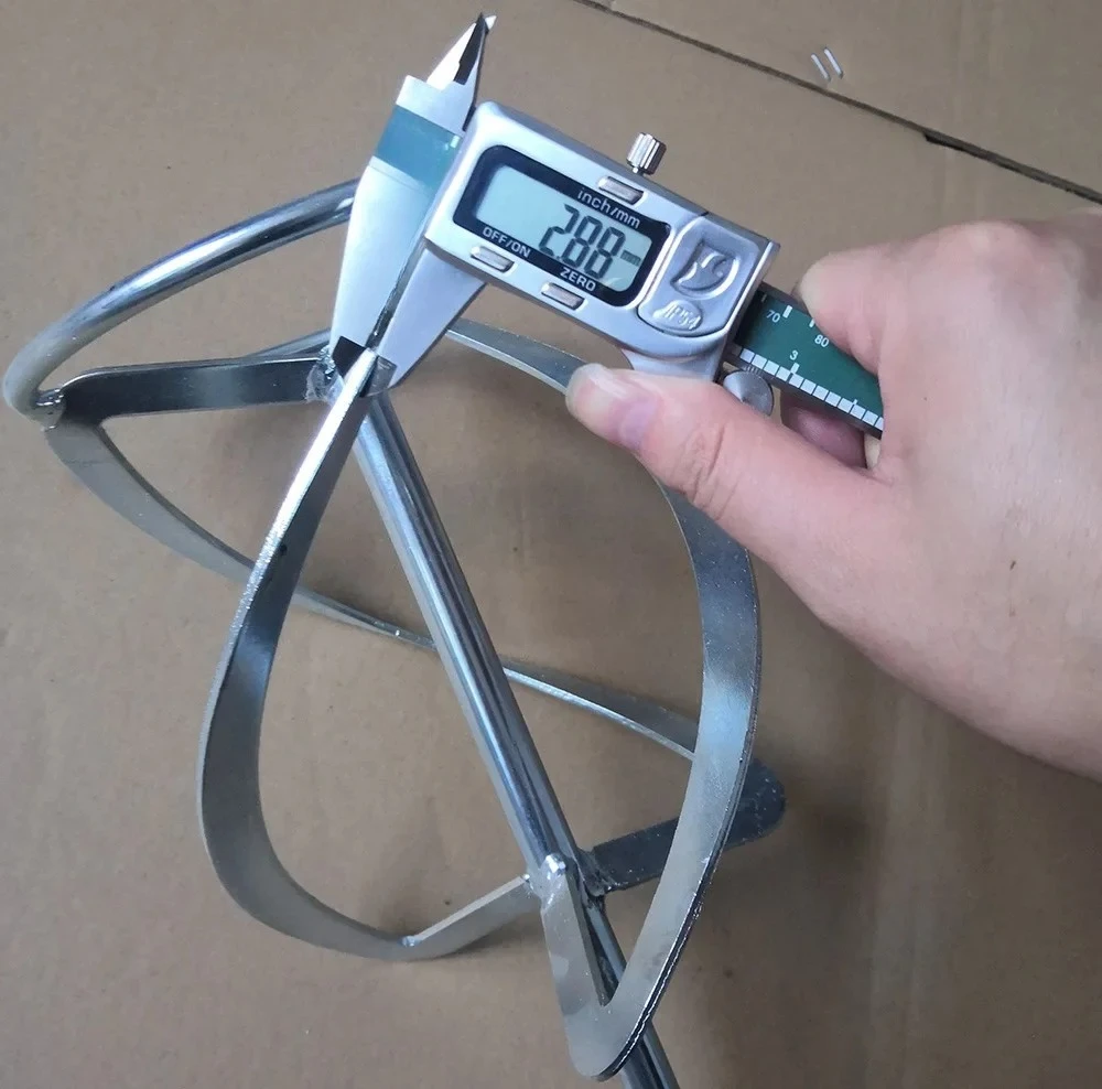 Cement putty mixing rod mixer mixing head