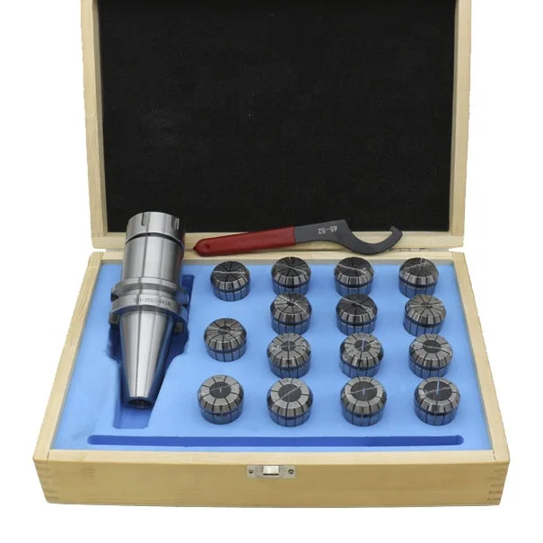 

BT40-ER32-18PCS 0.01mm Collet Set ER32 Milling Collets Chuck Sets with BT Collets Chuck Tool Holder +er32 Spanner