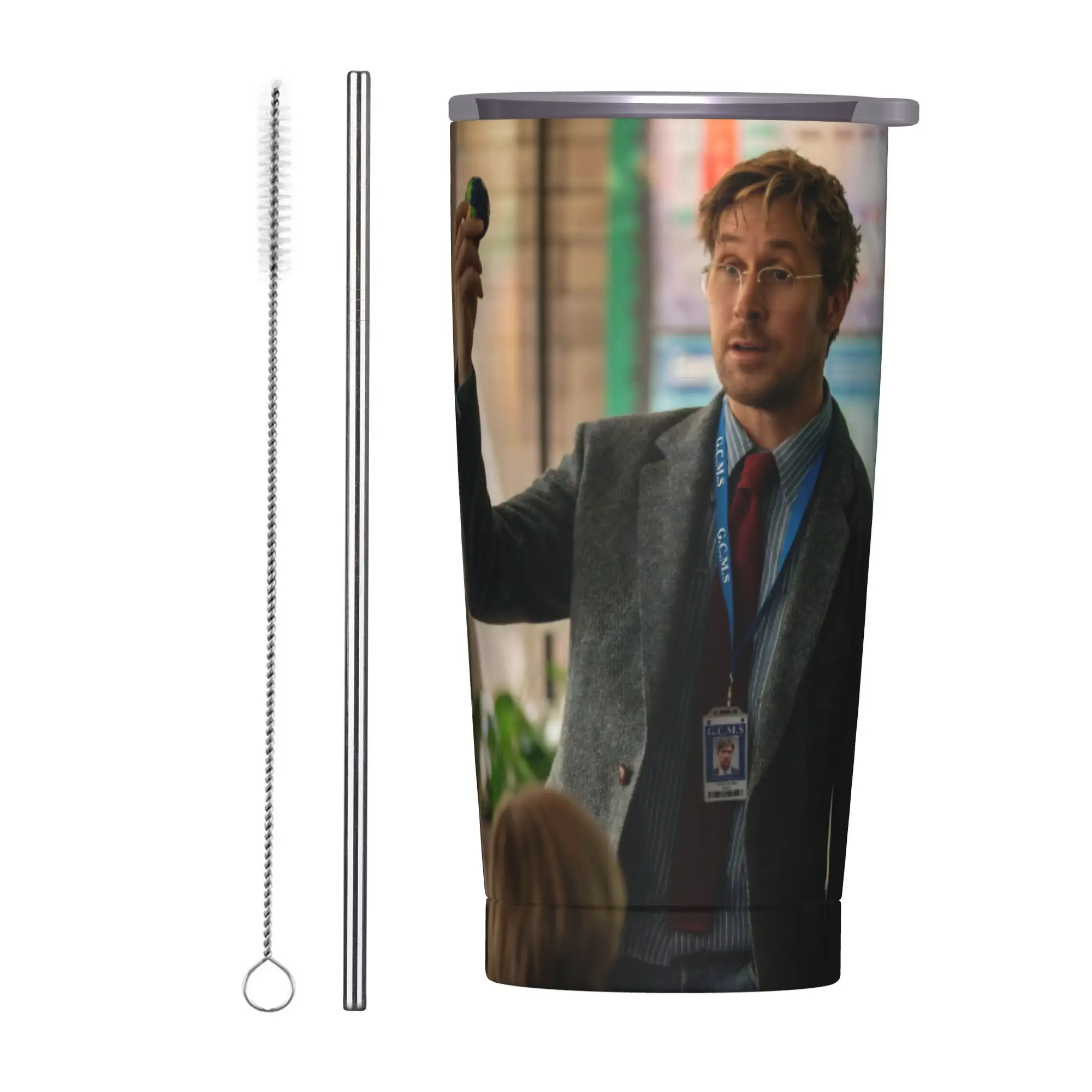 Dr.Ryland Grace Project Hail Mary Tumbler Vacuum Insulated Rockys Thermal Cup with Lid Straw Office Home Mug Spill Proof, 20oz