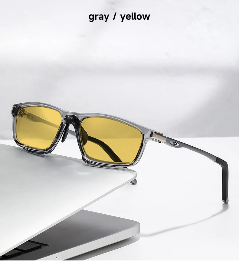 Hohe Qualität Polarisierte Nachtsicht Sonnenbrille Männer Frühling Tempel UV400 Fahren Sonnenbrille TR90 Rahmen Brillen – Detail 7