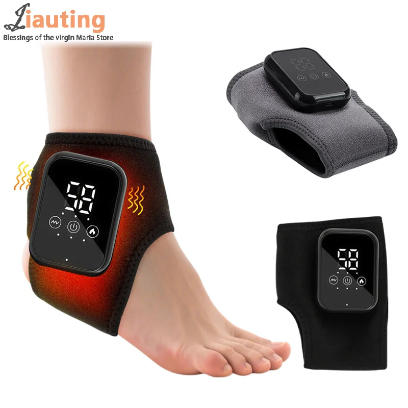 Foot Triple Method Massager, 3-in-1 Heated Foot & Ankle Wrap With Vibration And Compression
