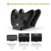 Base de carga Dual para Xbox Series X/S, controlador inalámbrico, paquete de batería de 800mAh para Xbox One S/X, accesorios de juego