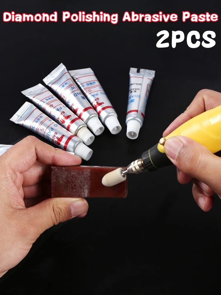 2 Stücke Glas Metall Poliercreme Diamant Schleifpaste 320-10000 Körnung Keramik Läpppaste Öliges Schleifwerkzeug W0,5 ~ 40 Mikron – Detail 1