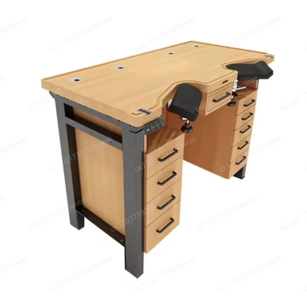 1450*650MM&1280*650MM Adjustable Height Beech Workbench Watch Repair Table Watchmaker Repairs Watch
