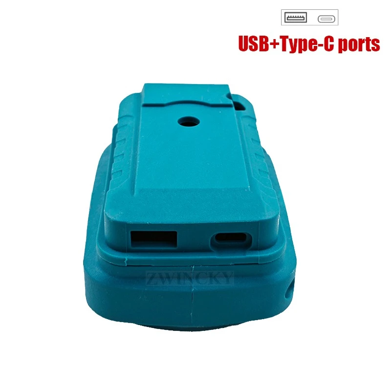 لماكيتا 18 فولت مع USB مع حامل بطارية نوع C لبطارية ماكيتا 18 فولت BL1840 BL1850 BL1860 مهايئ شاحن شحن سريع