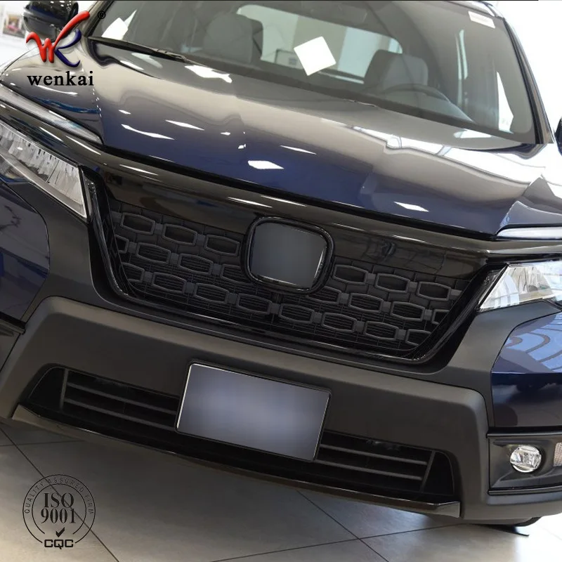 

Car Front Bumper Lower Grille Grill Trim Decoration Frame Cover ABS Plastic Exterior Accessories For Honda Passport 2020 2021+