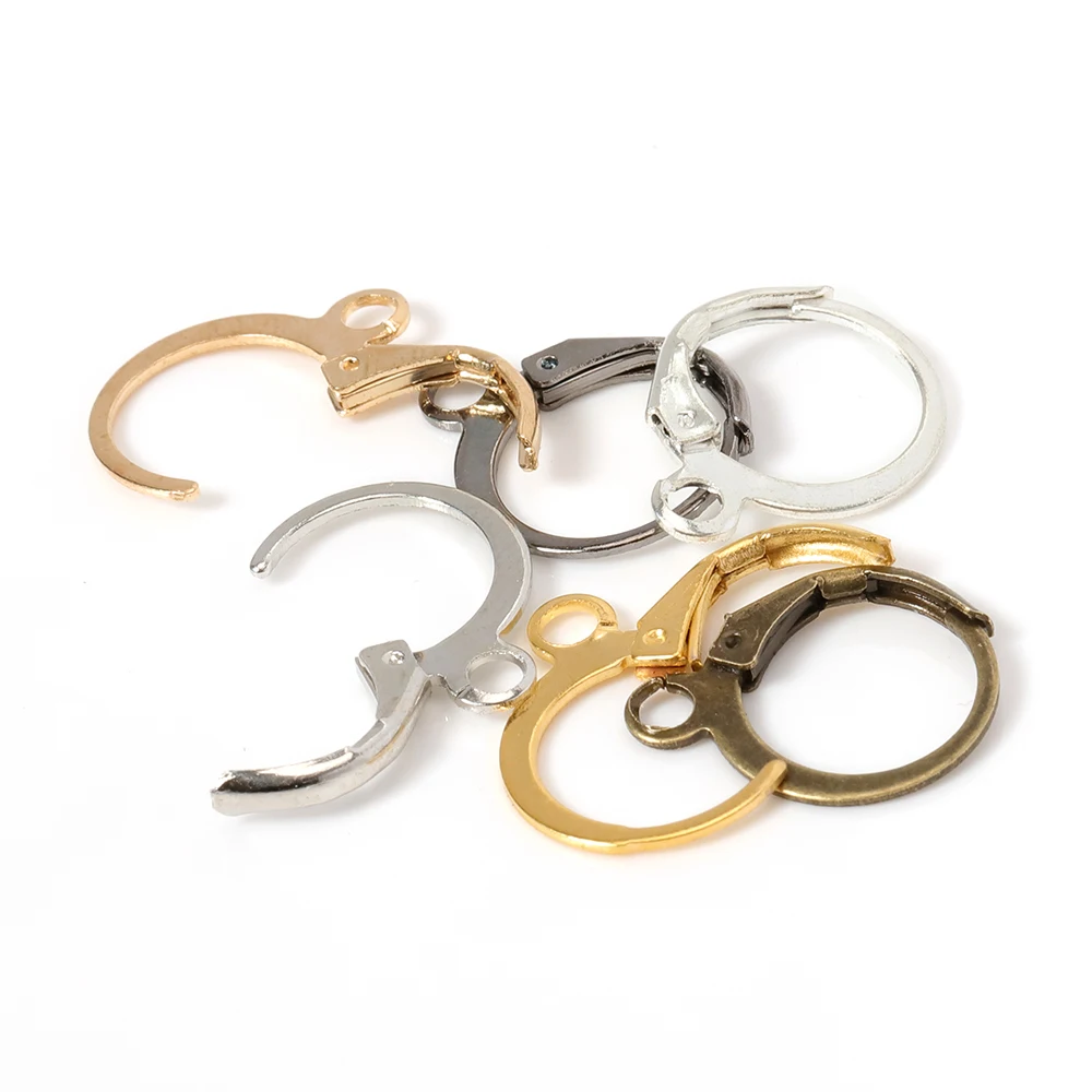 50 Stück runde Ohrringhaken mit Anhängerringen, französische Ohrringbasis für DIY-Charms, Ohrringe, Schmuckherstellung, Zubehör, Großhandel – Detail 12