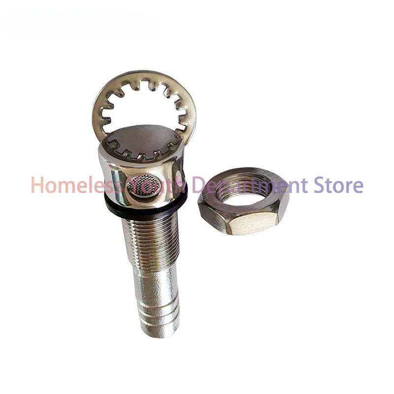 Marine 316 stainless steel straight air vent, 16MM, yacht hardware air vent, water tank, fuel tank exhaust