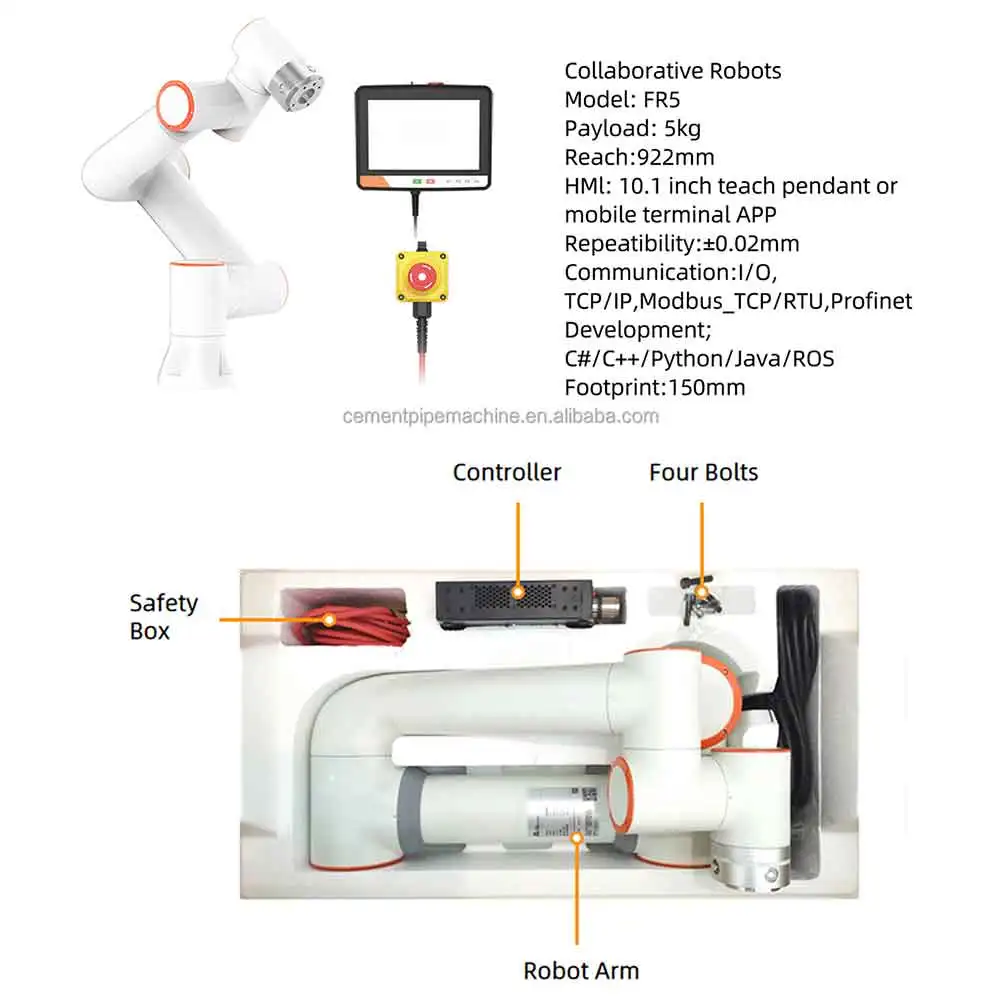 Wholesale Small Welding Kit Welder Robotic Arms 6 Axis Robot Arm Collaborative Robot for Welding Robotic Arm
