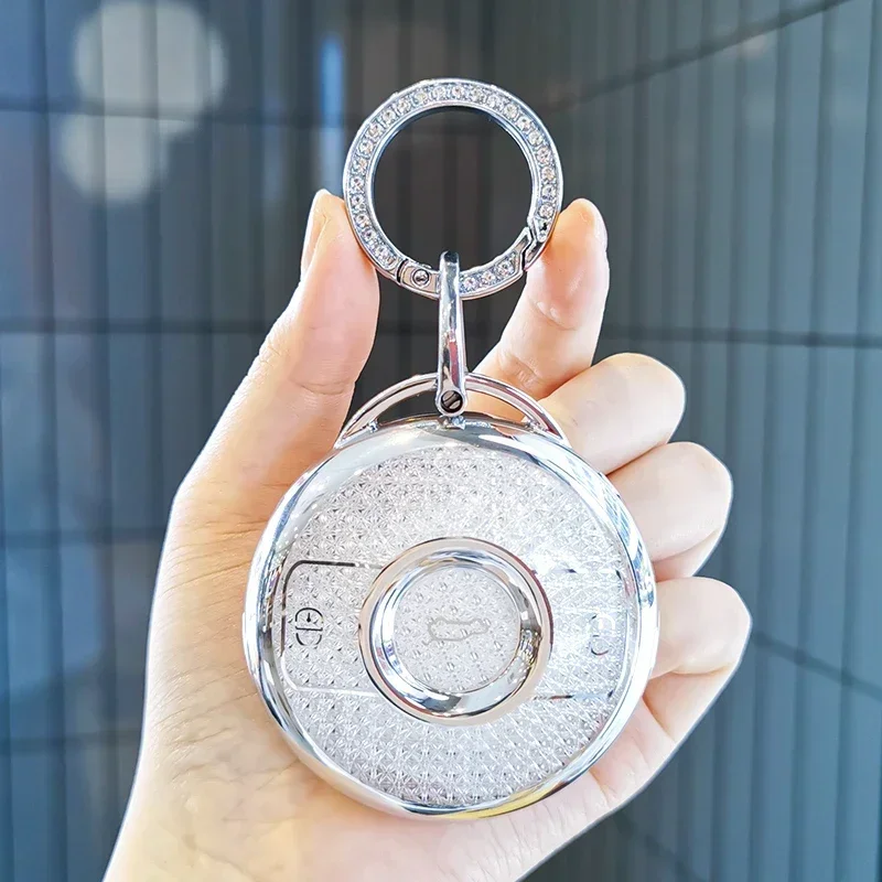 

Suitable for Mercedes Benz Smart keycase smart Elf #1 smart Elf #3 Brabus pro car keycover key shell keychain