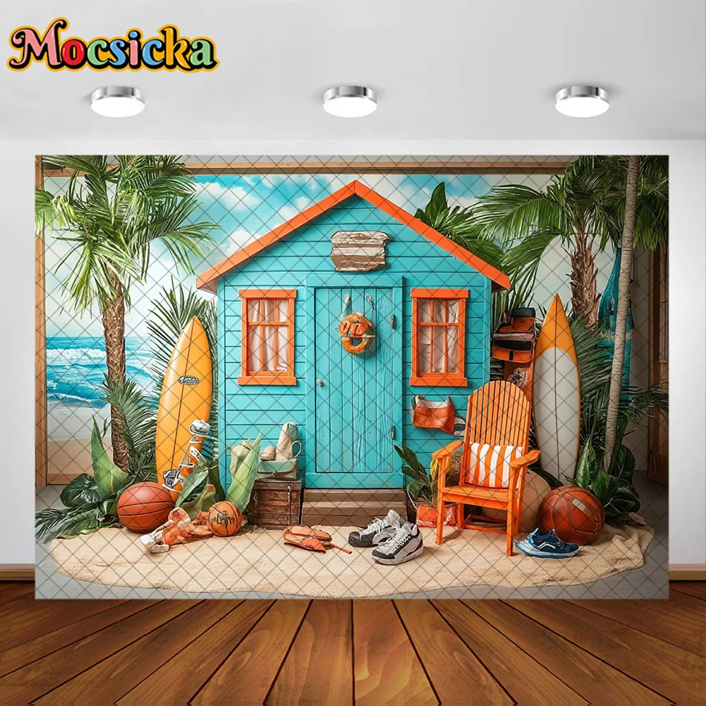 Mocsicka التصوير خلفية هاواي شاطئ ركوب الأمواج مخزن الديكور خلفية استحمام الطفل الوليد حفلة عيد ميلاد حفلة موسيقية الاستوديو