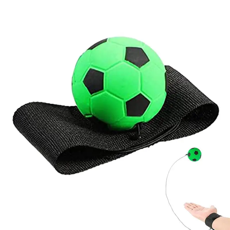 Ball On A String Elastic Rubber Wrist Trainer Ball With String Rebound Wrist Ball For Improving Hand-Eye Coordination And