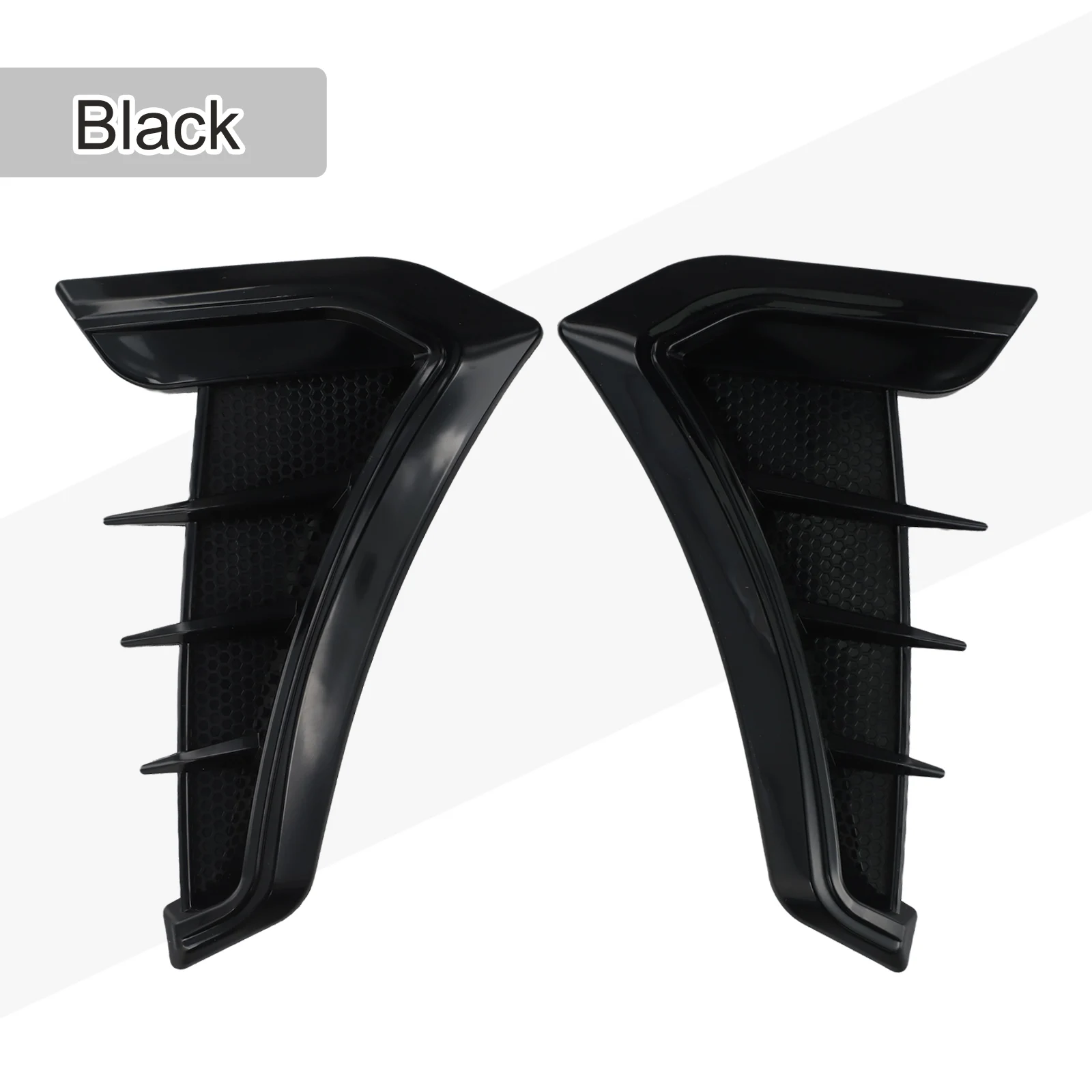 

For Car Decoration Air Flow Intake Grille Car Fender Grille Perfect Match For Car Stable Characteristics ABS Plastic Material