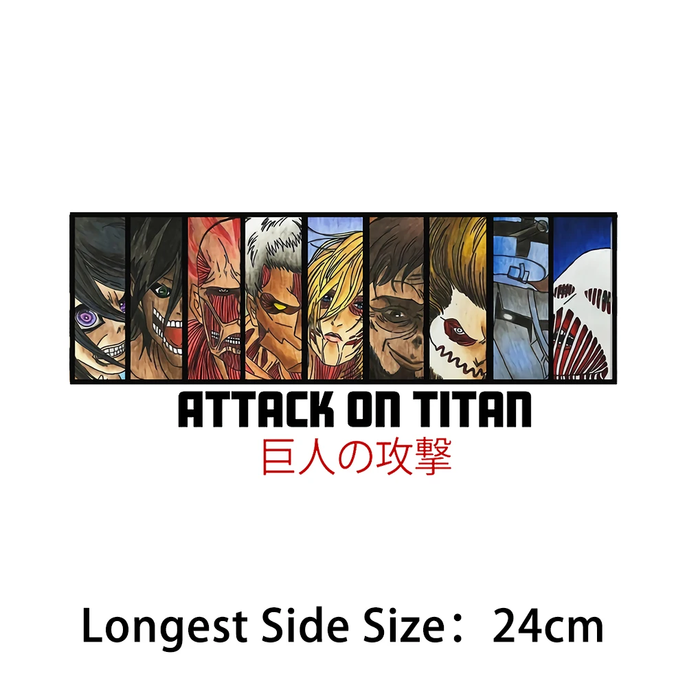 Attack on Titan pattern Iron-On Transfer Clothing Diy Iron-On Patches For Clothing Decals Washable t-Shirts Stickers Appliques
