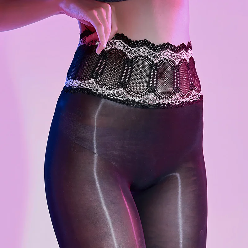 

Женские тонкие глянцевые бесшовные чулки с маслом Авроры, колготки, кружевные женские чулочно-носочные изделия с высокой талией, гладкие сексуальные колготки, нижнее белье с вырезами