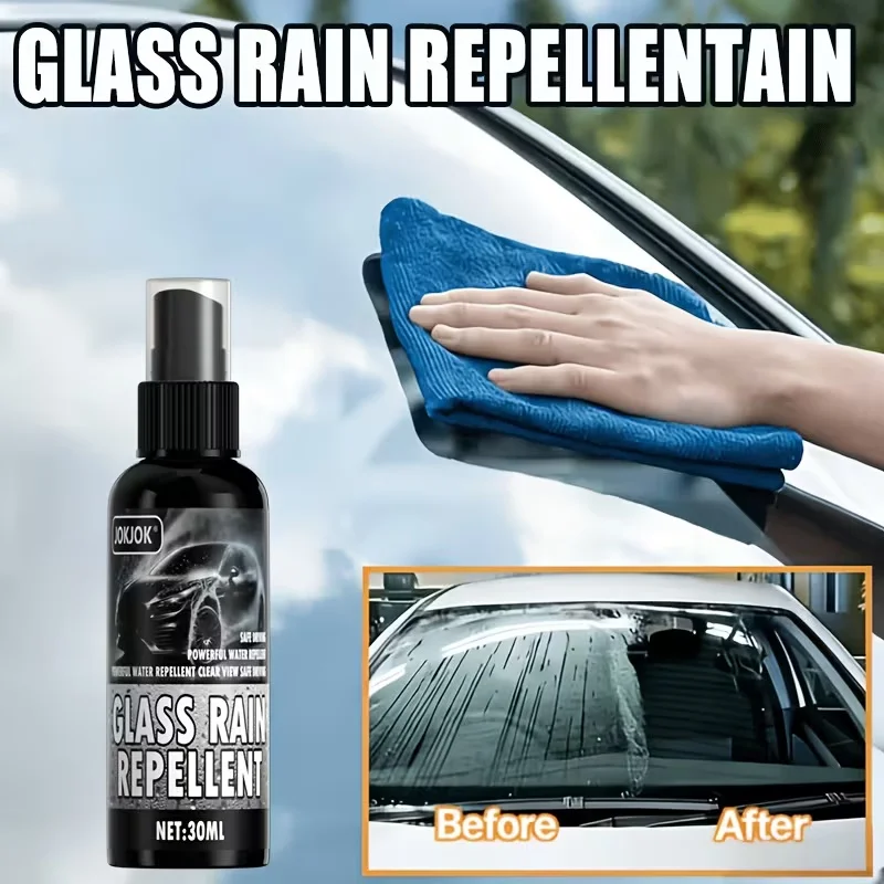 Nano Glass Rainproof Agent Anti-Fog Spray for Automobile Windshields Helmets Indoor Glass - Water Repellent Surface Treatment