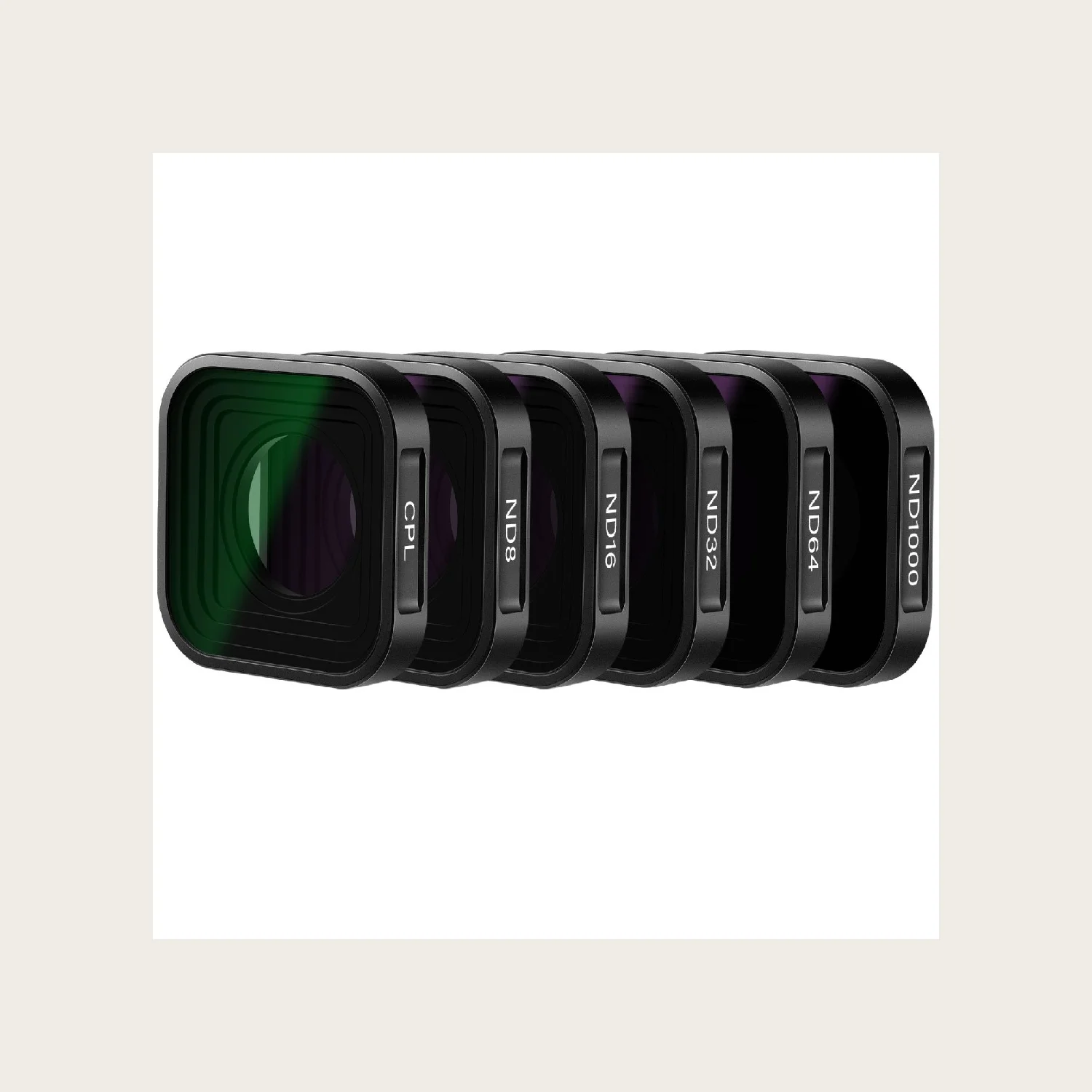 Neewer - Juego de 6 Filtros ND y CPL para GoPro Hero 9/10/11/12/13, Negro, Densidad Neutra, Polarizador, Kit de Filtros para Lentes de Cámara de Acción