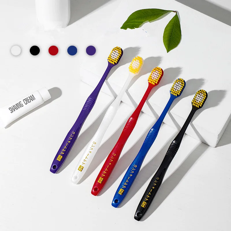 10pcs Adult Wide Head Soft Hair Toothbrush, Manual Toothbrush, Excellent Cleaning Effect for Large Head, Ultra Soft Brush