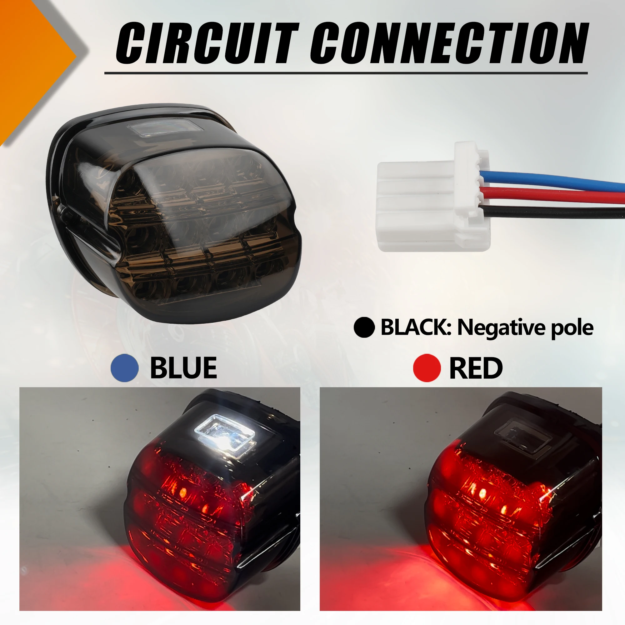 Motorcycle Led Brake Tail Light Fits For Harley Touring Electra Glide Road Glide Softail Sportster XL883 XL48 Dyna FLD Fat Boy view 4