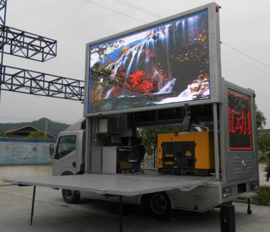 Moving Mobile Advertising Digital Signs Full Color P4mm Smd Ip65 Video Wall Truck Led Screen For Outdoor Movie