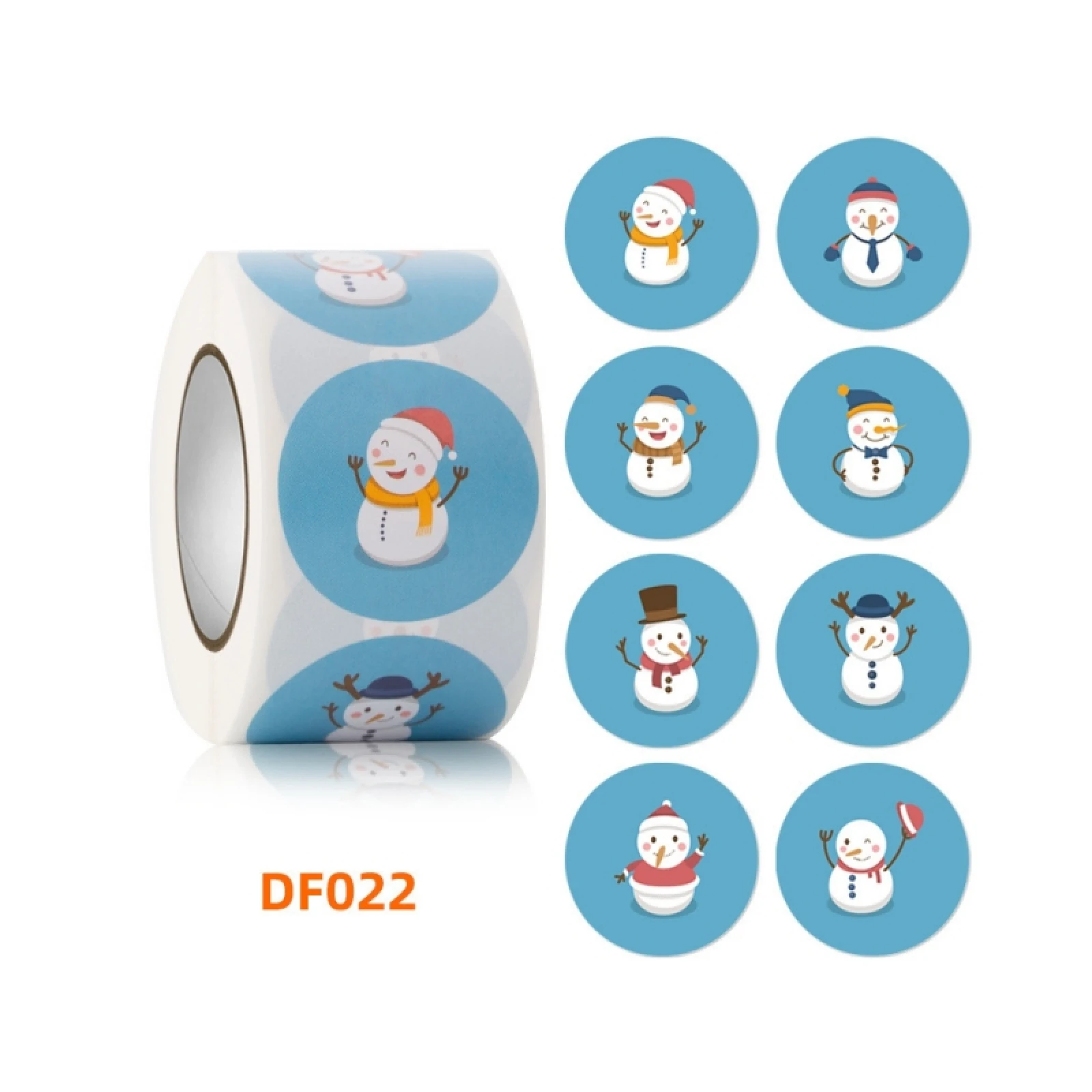 500Pcs 38mm Merry Christmas Stickers Self-adhesive Holiday Stickers For Christmas Decoration Wedding Party Cards Label