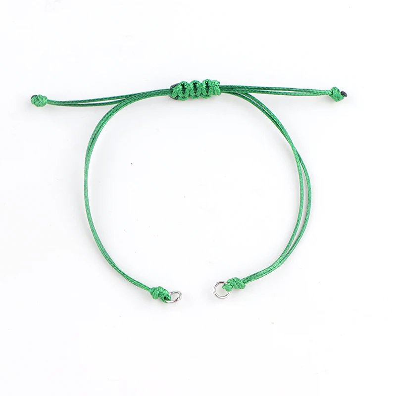 20 stks/partij Handgemaakte Wax Draad Gevlochten Armband Verstelbare Waxkoord Hanger Ketting voor DIY Handgemaakte Armband Accessoires Sieraden