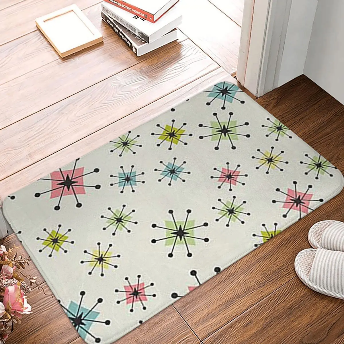 Atomic Era Graphic Doormat Kitchen Entrance Home Floor Mat Non-slip Carpet Rug for Living room Footpad Mats