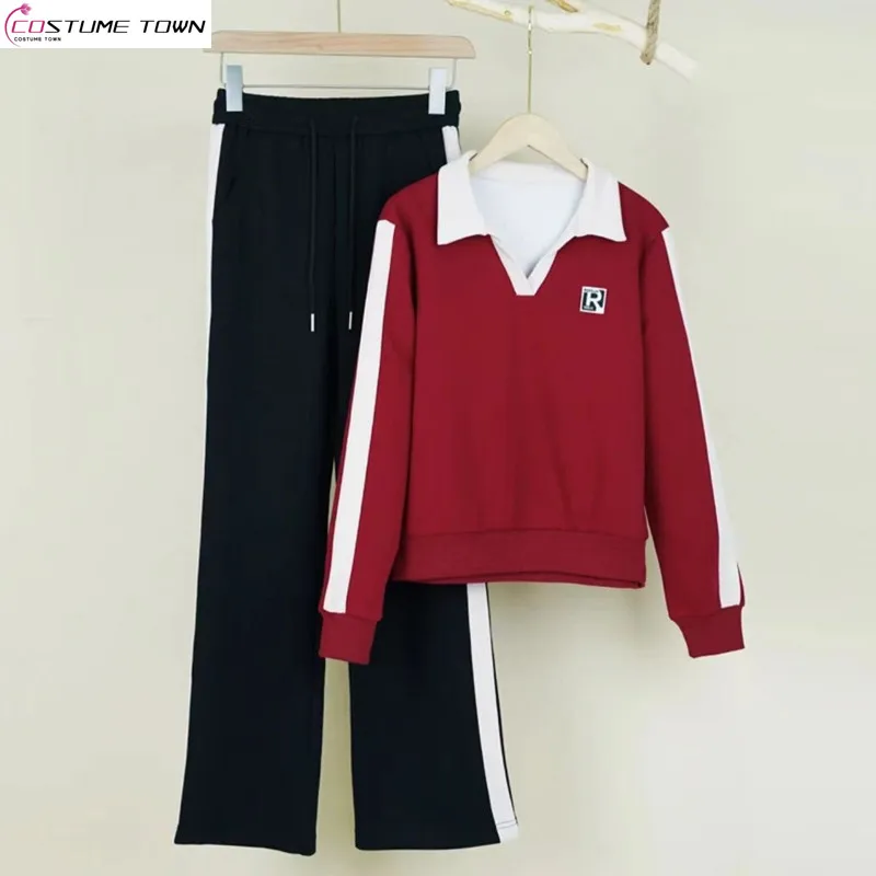 2024 autumn and winter new fashionable temperament slimming loose casual age reducing sportswear two-piece set