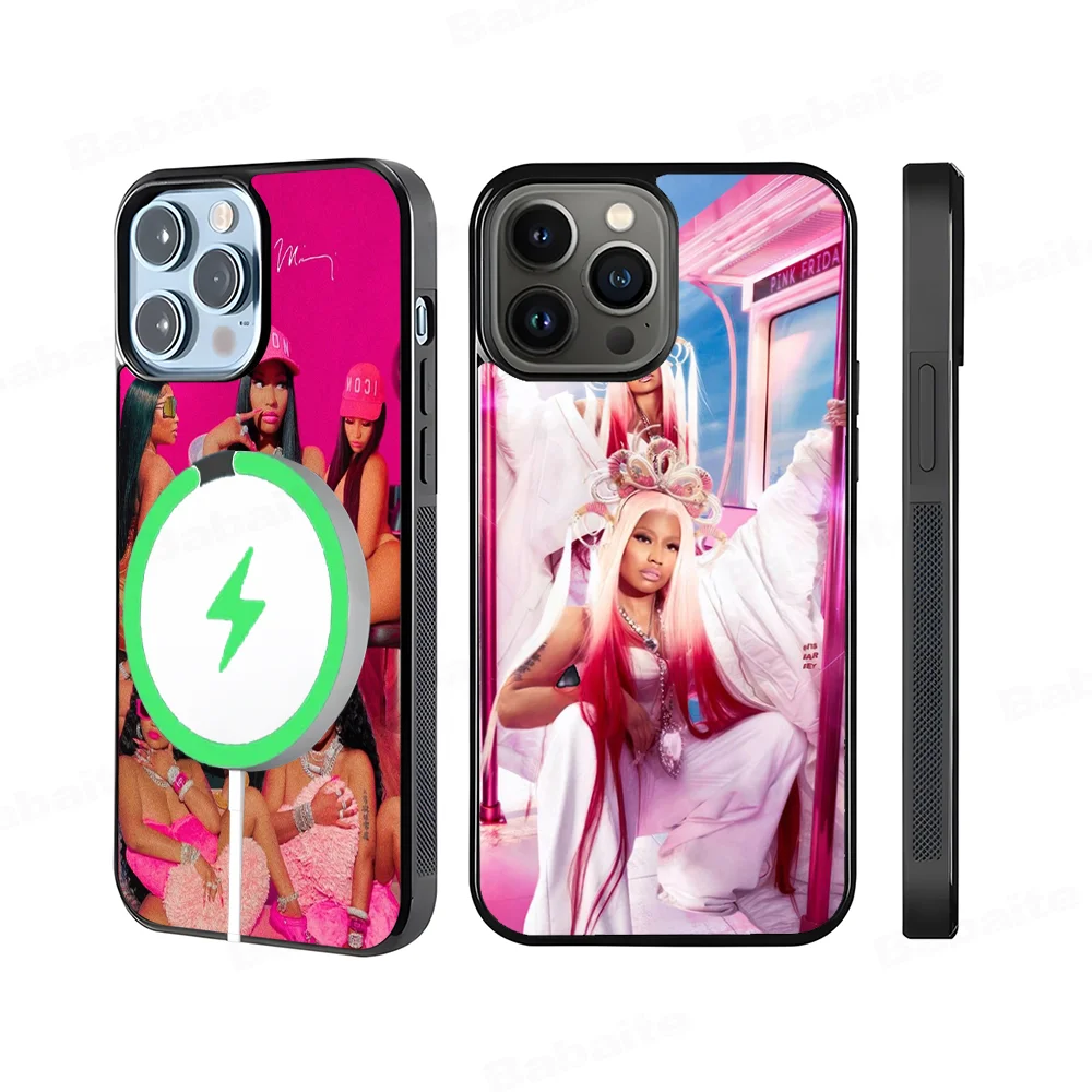 Hot Singer N-Nicki M-Minaj Phone Case Magnetic Case For IPhone 16 14 13 12 11 15 Pro Max Plus For Magsafe Wireless Charge Cover