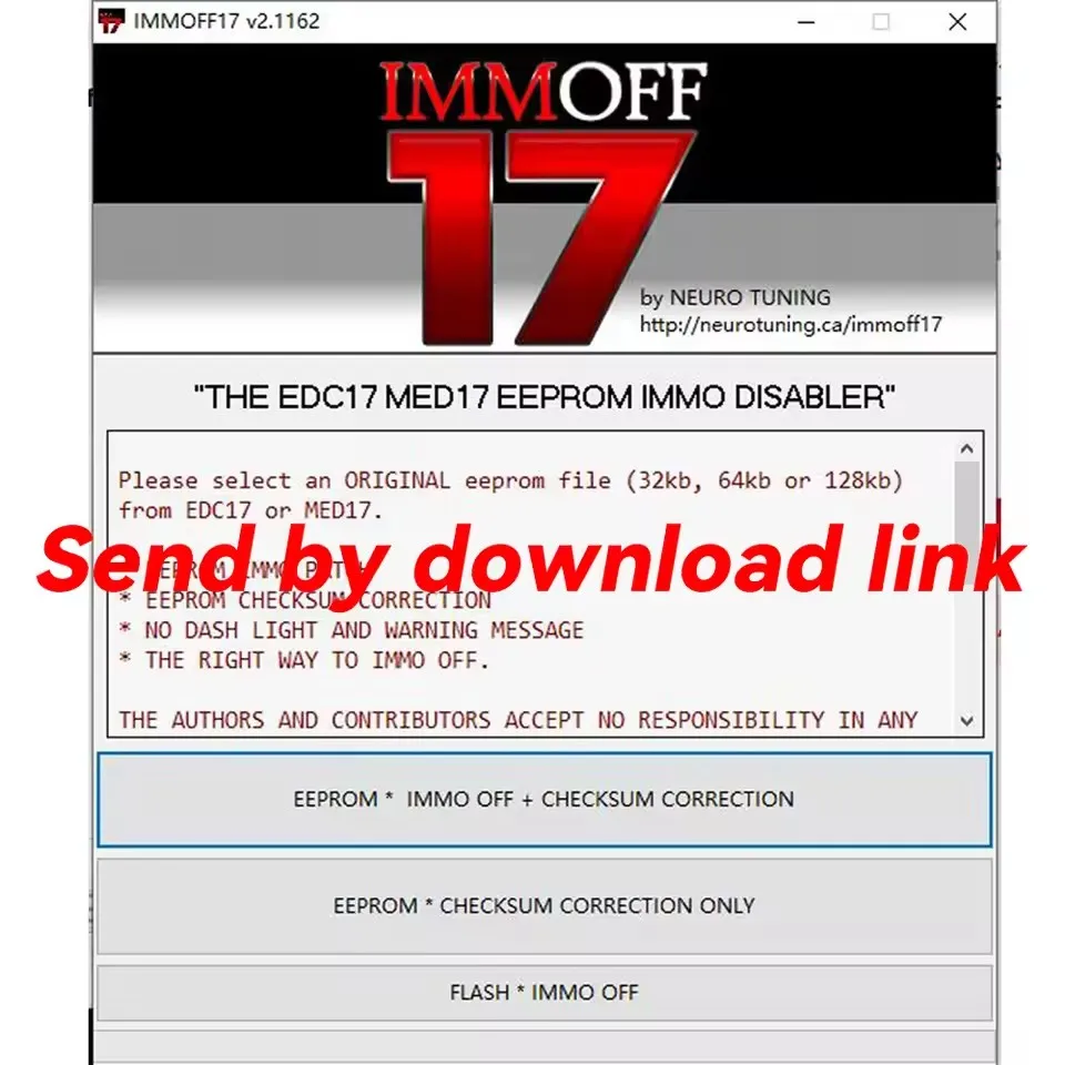 Newest IMMOFF17 Software EDC17 Immo off ECU Program NEUROTUNING Unlimited Install Immoff 17