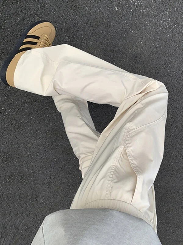 

Мужские летние тонкие повседневные брюки из быстросохнущего ледяного шелка, рабочие брюки, мягкие, износостойкие, устойчивые к порезам