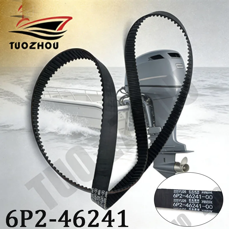 6P2-46241 Timing Belt For Yamaha Outboard Motor F200/225/250HP 4-Stroke 6P2-46241-02-00 Sierra 18-15132 Boat Accessories