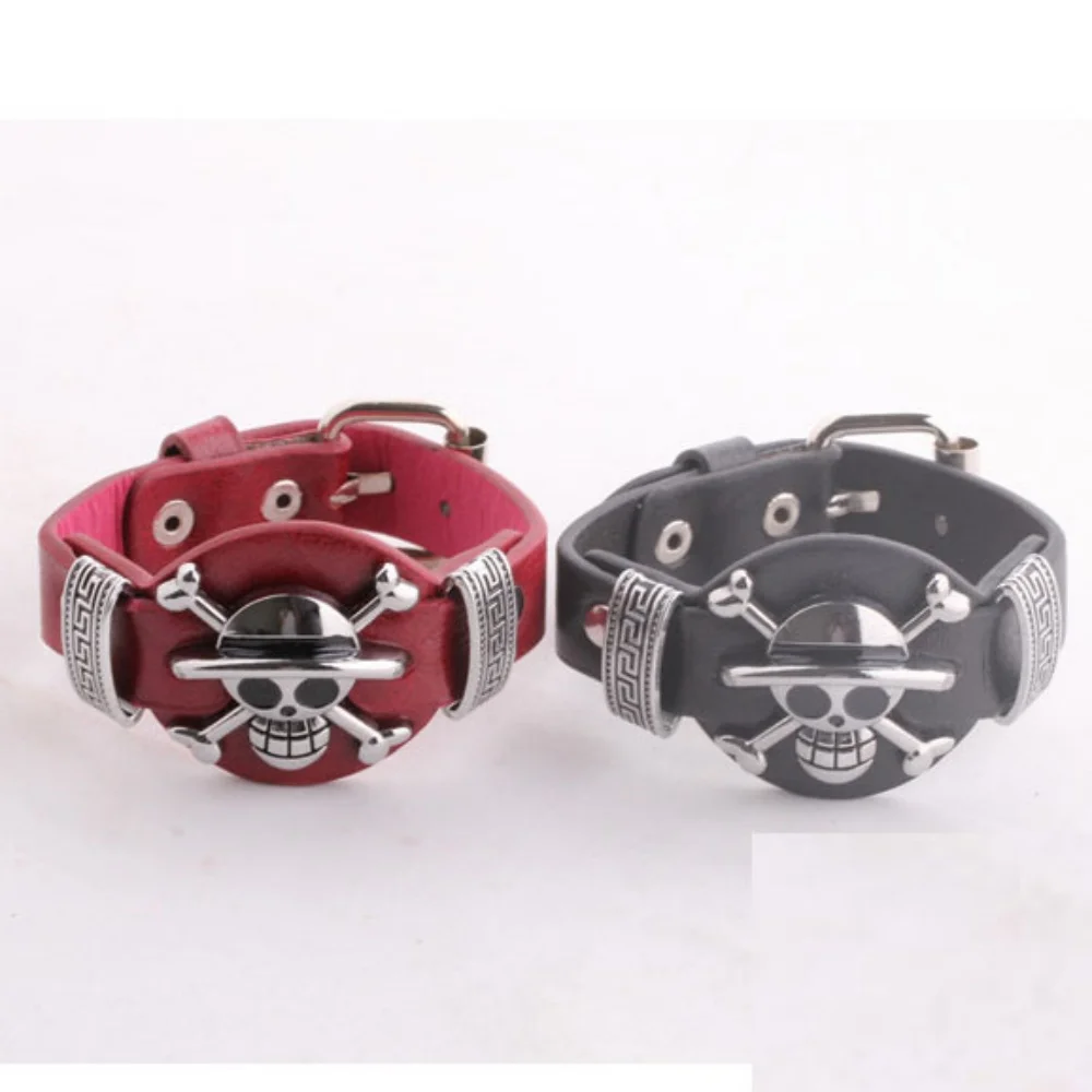 Japanese Anime ONE PIECE Straw Hat Skull Cute Cartoon Character Luffy One Piece Bracelet Bracelet Bracelet Bracelet