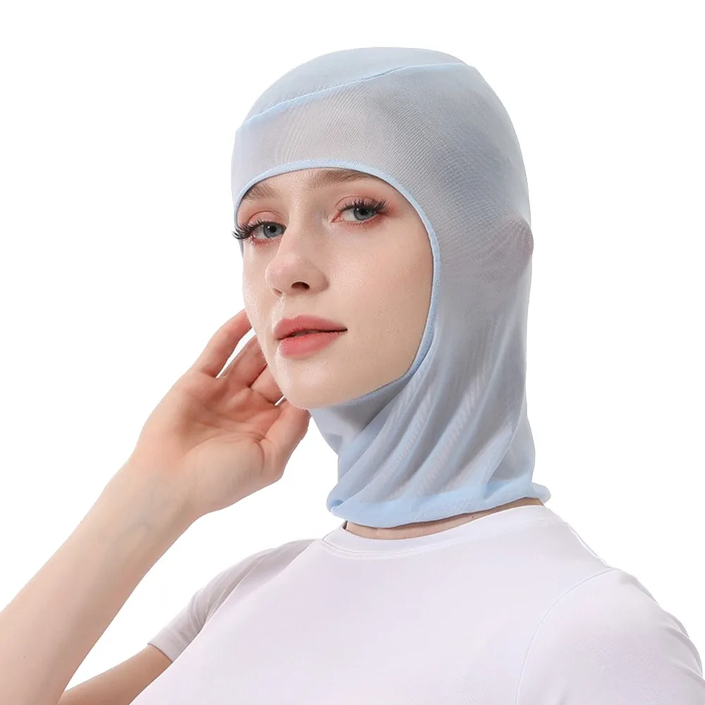 New Elastic Dust Proof Cap Neck Protector Solid Color Work Cap Breathable Work Hat Workshop