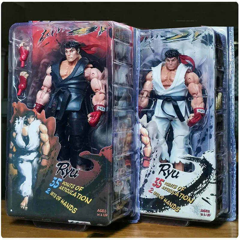 NECA 7inch Street Fighter Ryu Ken Gulie Akuma Chunli Movable Figure Japan Game Derivatives Action Figure  Collectible Model Toys