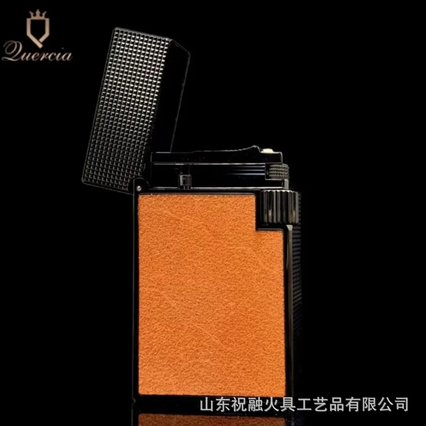 R13 Paris Nail Fog Leather Top-grain Cowhide Oil Loud-voiced Cigarette Lighter Boy Flip-top Cigarette Lighter