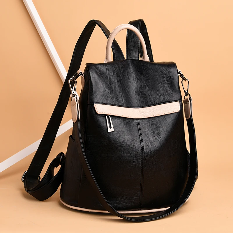 

Luxurious Women's Brand Multifunctional Schoolbag Girl's Travel Knapsack Fashionable Anti Theft Design Large Capacity Backpacks