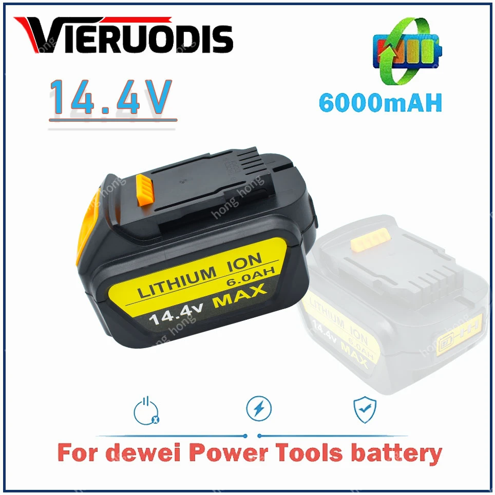 

for Dewalt 14.4V 6.0AH/8.0AH power tools battery DCB140 DCB141 DCB142 DCD735L2 DCF835C2 DCF835L2 DCL030 lithium-ion battery