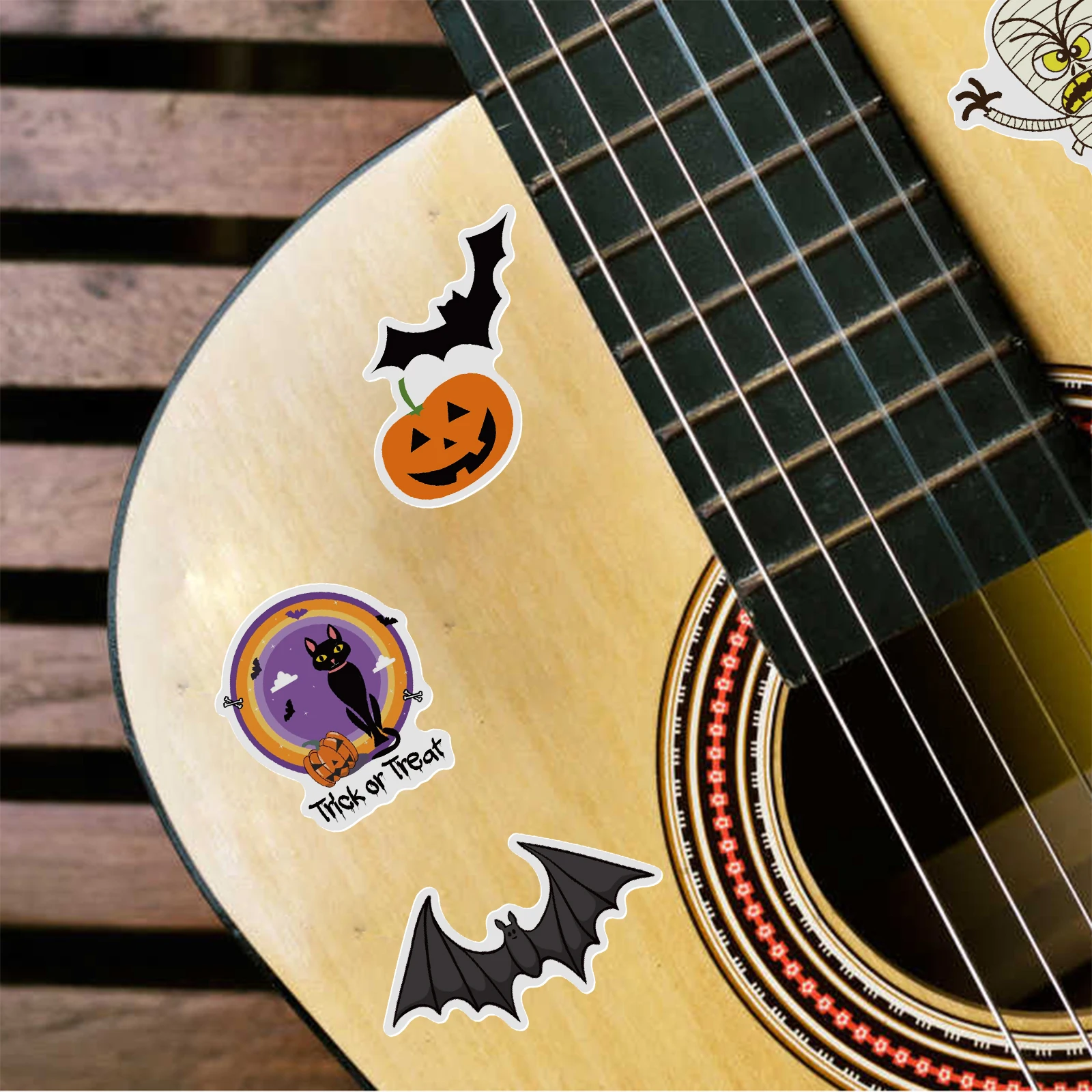 ハロウィン パンプキン かわいい ゴースト バット スパイダー ステッカー 面白い & クリエイティブ グラフィティ デカール スクラップブッキング、ジャーナル、文房具用 50枚