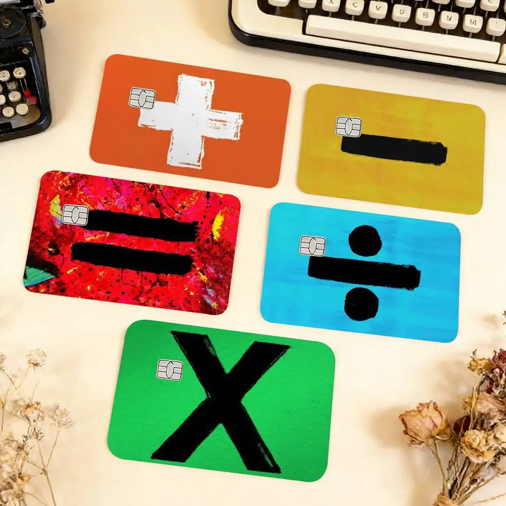 Ed S-Sheeran Albums Waterproof Film Skin Cover Credit Card Stickers Debit Front Bank Bus Pass