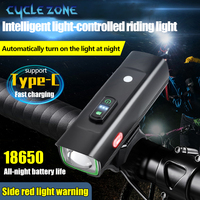 Intelligent Light Sensing Bike Lights Bicycle Handlebar Headlight High Brightness MTB Road Cycling Front Lamp for Night Riding