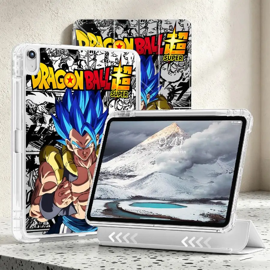 Dragon Ball Anime Vegeta Tablet Case For iPad Air 8 M2 M3 3 Pro 13 2025 2026 11th 12th Mini 7 6 5 9th 10th Gen With Pen Slot