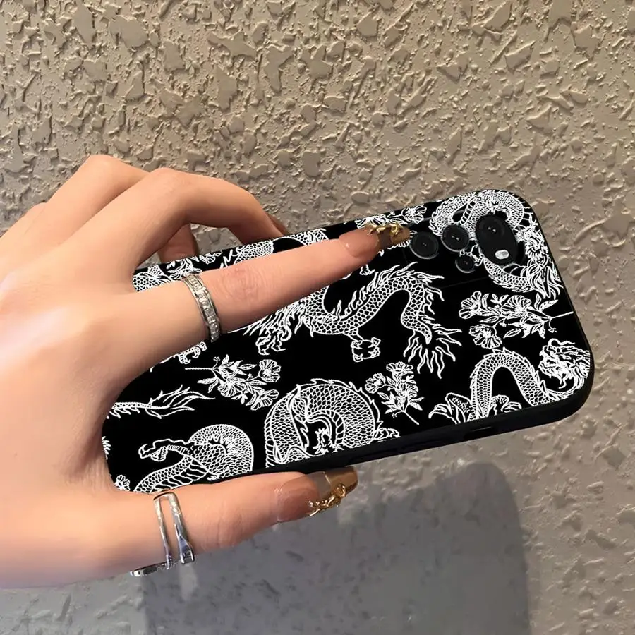 Cool Chinese Dragon Soft Back Phone Cover Case for Moto S30 Pro X30 Pro Edge 20 30 view 2