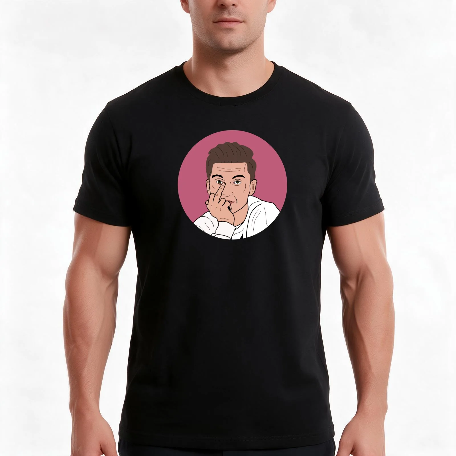 Trevor Wallace Digital T-Shirt, Summer Casual Cotton Tee, Oversized Streetwear Tops, Vintage Graphic Print, Unisex Men Women