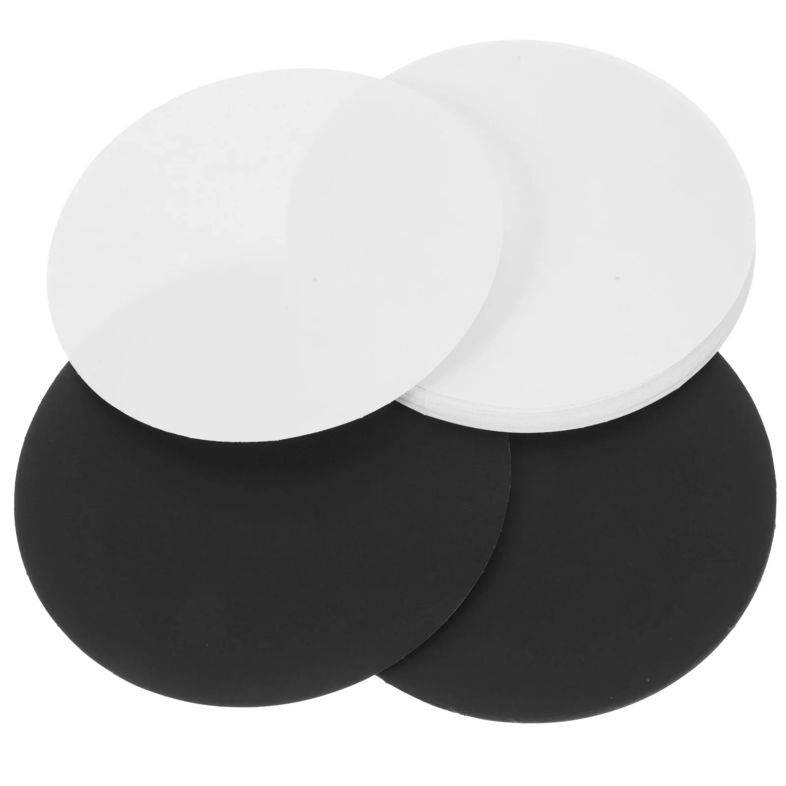 40 ورقة دائرية سميكة من الورق المقوى ورق رسم صلب لألوان مائية من الأكريليك الفني للحرف اليدوية لوحة رقاقة ذاتية الصنع