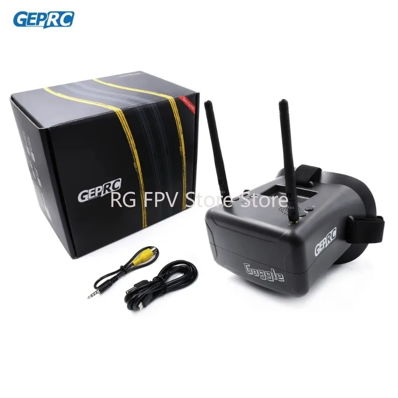 

GEPRC VRG1 5.8G 40CH 4.3INCH 800x480 DVR Removable Dual-Use FPV Goggles Monitor Built-in 2000mah Battery for RC FPV Racing