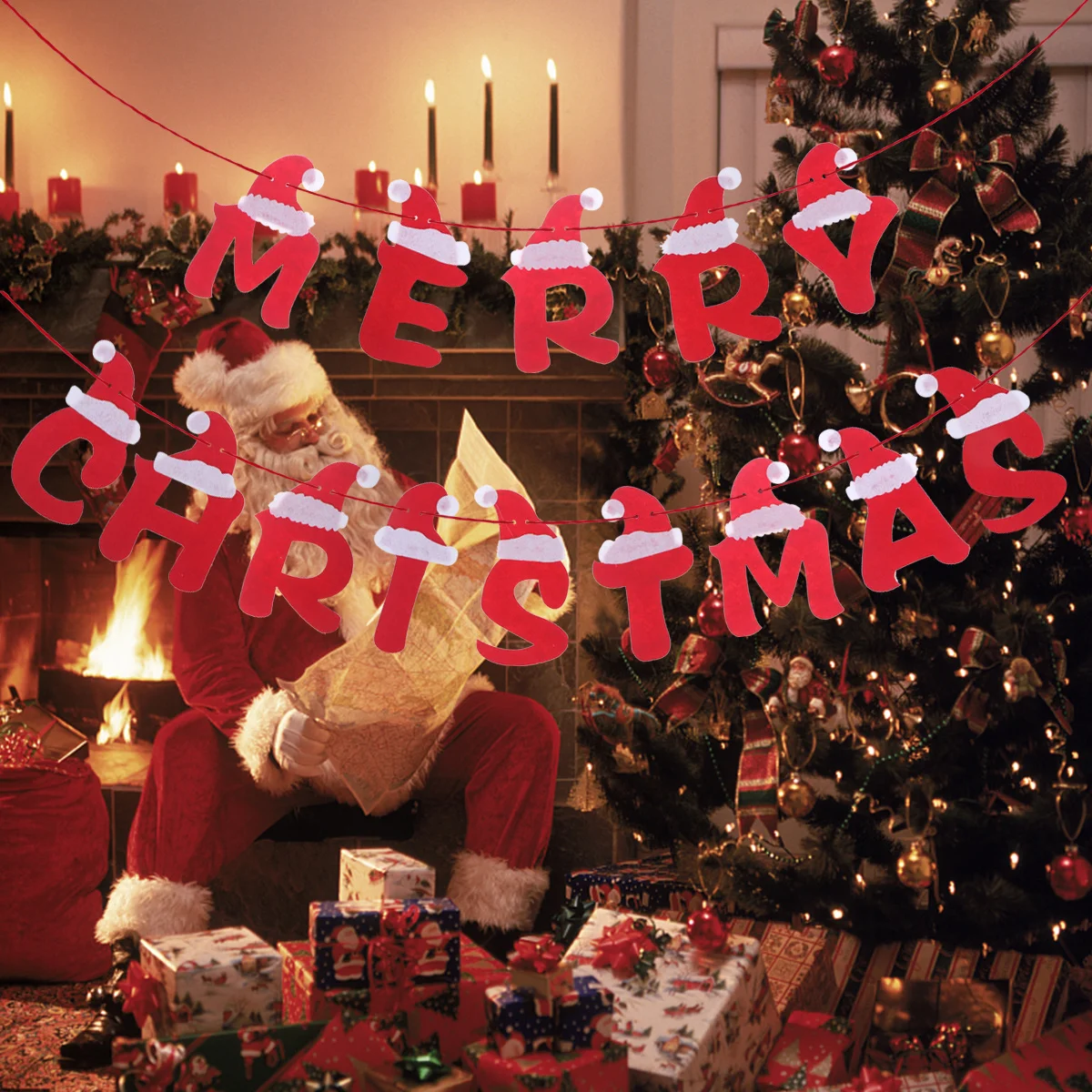 

3 .5 Christmas Bunting Garland Wedding Banner Flag Banners Garlands Decorations