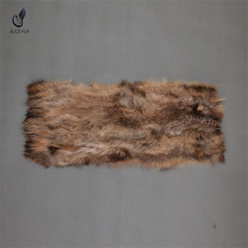 

Factory Direct Supply Natural Raccoon Fur Blanket Real Racoon Belly Splicing Fur Plates For Garment Lining Materials